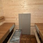 Dřevěná čtvercová sauna COMBI – 5 m