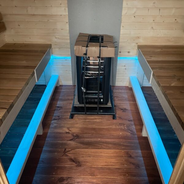 Dřevěná čtvercová sauna RELAX 3 m