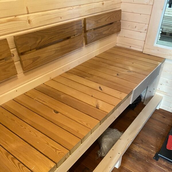 Dřevěná čtvercová sauna RELAX 3 m