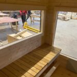 Dřevěná čtvercová sauna RELAX 3 m