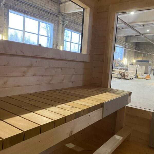 Dřevěná čtvercová sauna RELAX 3 m