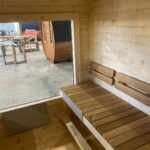 Dřevěná čtvercová sauna RELAX 3 m