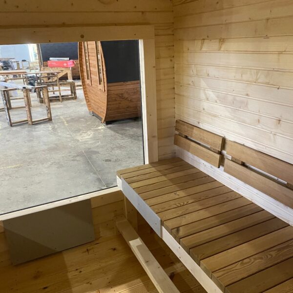 Dřevěná čtvercová sauna RELAX 3 m