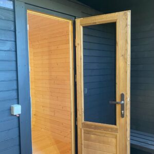 Dřevěná čtvercová sauna RELAX 3 m