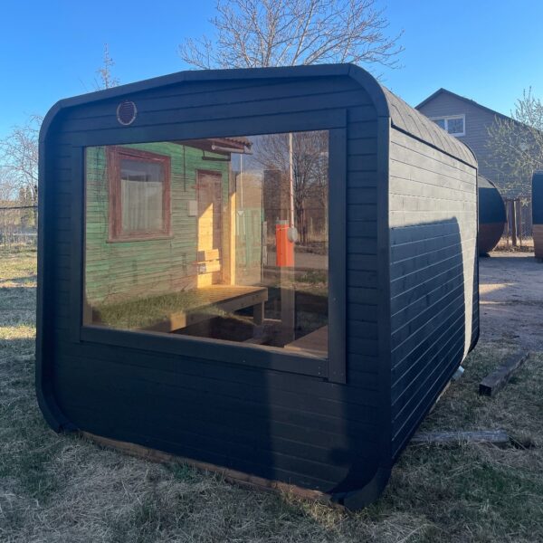 Dřevěná čtvercová sauna RELAX 3 m