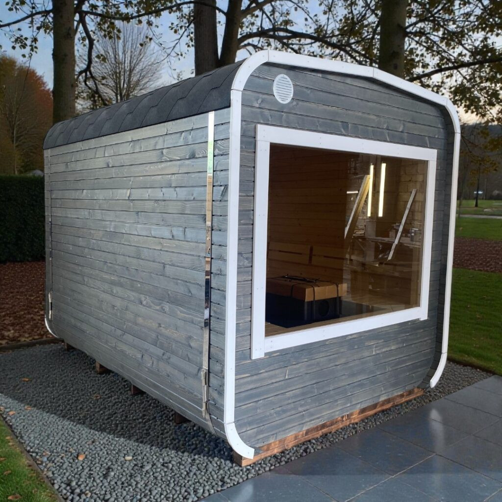 Dřevěná čtvercová sauna RELAX 3 m