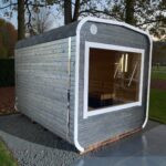 Dřevěná čtvercová sauna RELAX 3 m