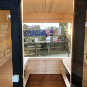 Dřevěná čtvercová sauna RELAX 3 m