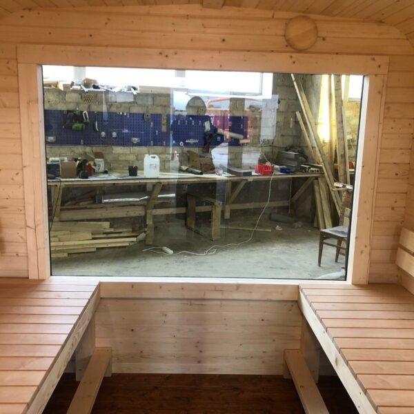 Dřevěná čtvercová sauna RELAX 3 m