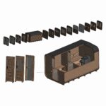 Dřevěná čtvercová sauna RELAX 3 m