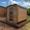 Dřevěná čtvercová sauna RELAX 3 m