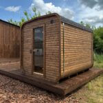 Dřevěná čtvercová sauna RELAX 3 m