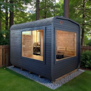 Dřevěná čtvercová sauna RELAX 3 m