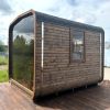 Dřevěná čtvercová sauna RELAX 3 m
