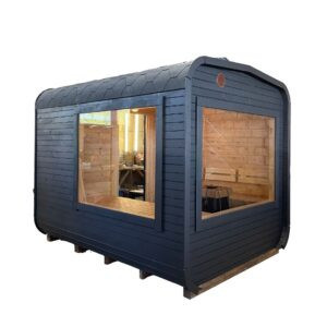 Dřevěná čtvercová sauna RELAX 3,5 m