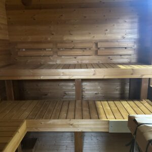 Dřevěná čtvercová sauna RELAX 3,5 m