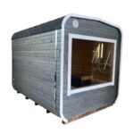 Dřevěná čtvercová sauna RELAX 3,5 m