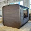 Dřevěná čtvercová sauna RELAX 3,5 m