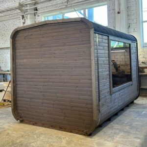 Dřevěná čtvercová sauna RELAX 3,5 m