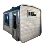 Dřevěná čtvercová sauna RELAX 3,5 m