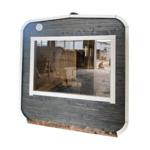 Dřevěná čtvercová sauna RELAX 3,5 m