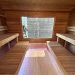 Dřevěná čtvercová sauna RELAX 3,5 m