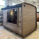 Dřevěná čtvercová sauna RELAX 3,5 m