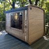 Dřevěná čtvercová sauna RELAX 3,5 m