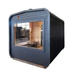 Dřevěná čtvercová sauna RELAX 3,5 m