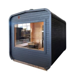 Dřevěná čtvercová sauna RELAX 3,5 m