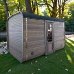 Dřevěná čtvercová sauna RELAX 3,5 m