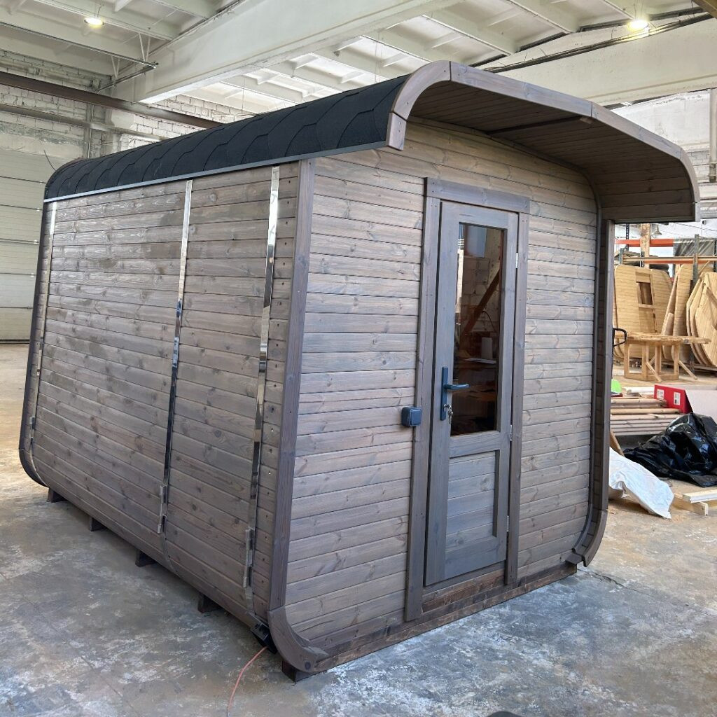 Dřevěná čtvercová sauna RELAX 3,5 m