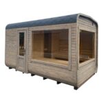 Dřevěná čtvercová sauna RELAX 4 m