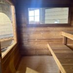 Dřevěná čtvercová sauna RELAX 5 m