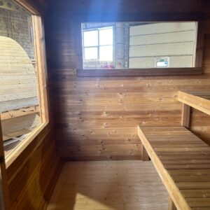 Dřevěná čtvercová sauna RELAX 5 m