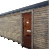 Dřevěná čtvercová sauna RELAX 5 m