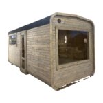 Dřevěná čtvercová sauna RELAX 5 m