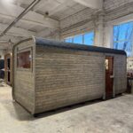 Dřevěná čtvercová sauna RELAX 5 m