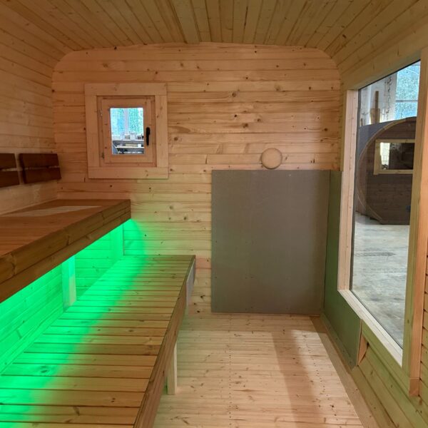 Dřevěná čtvercová sauna RELAX 5 m