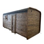 Dřevěná čtvercová sauna RELAX 5 m