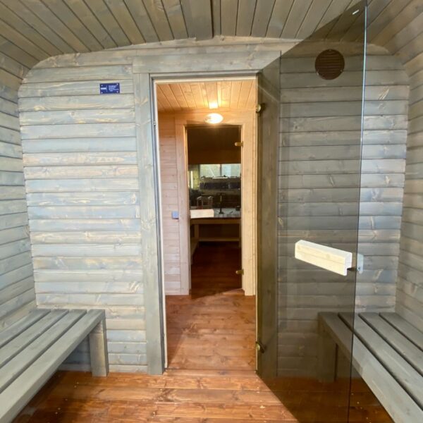 Dřevěná čtvercová sauna RELAX 5 m