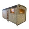 Dřevěná čtvercová sauna RELAX 5 m