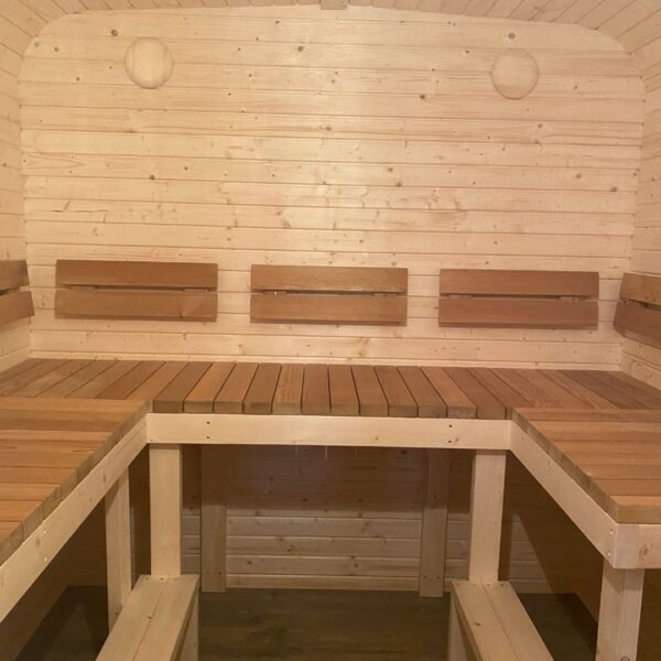 Dřevěná čtvercová sauna RELAX 5 m