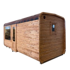 Dřevěná čtvercová sauna RELAX 5 m