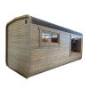 Dřevěná čtvercová sauna RELAX 5 m