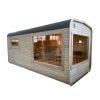 Dřevěná čtvercová sauna RELAX 5 m