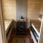 Dřevěná čtvercová sauna RELAX 5 m