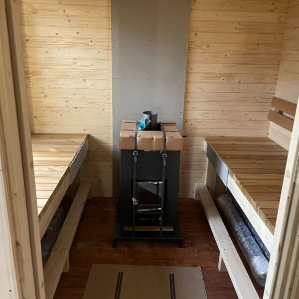 Dřevěná čtvercová sauna RELAX 5 m