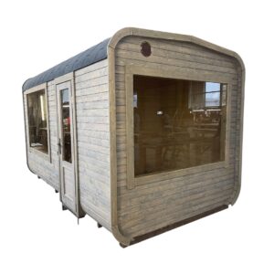 Dřevěná čtvercová sauna RELAX 5 m