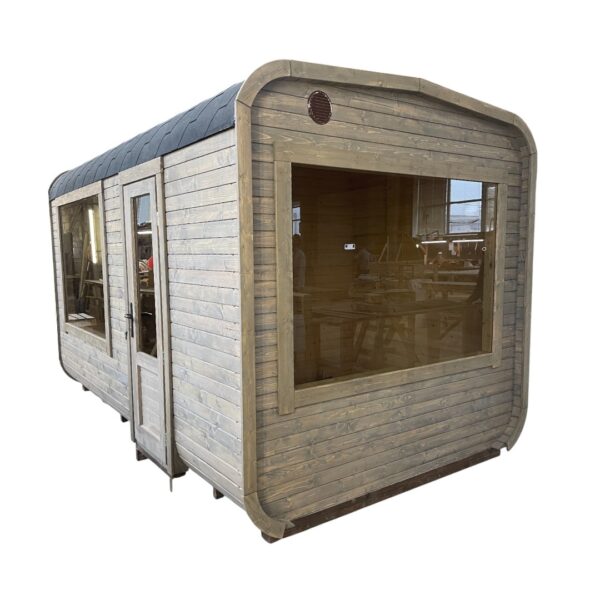 Dřevěná čtvercová sauna RELAX 5 m